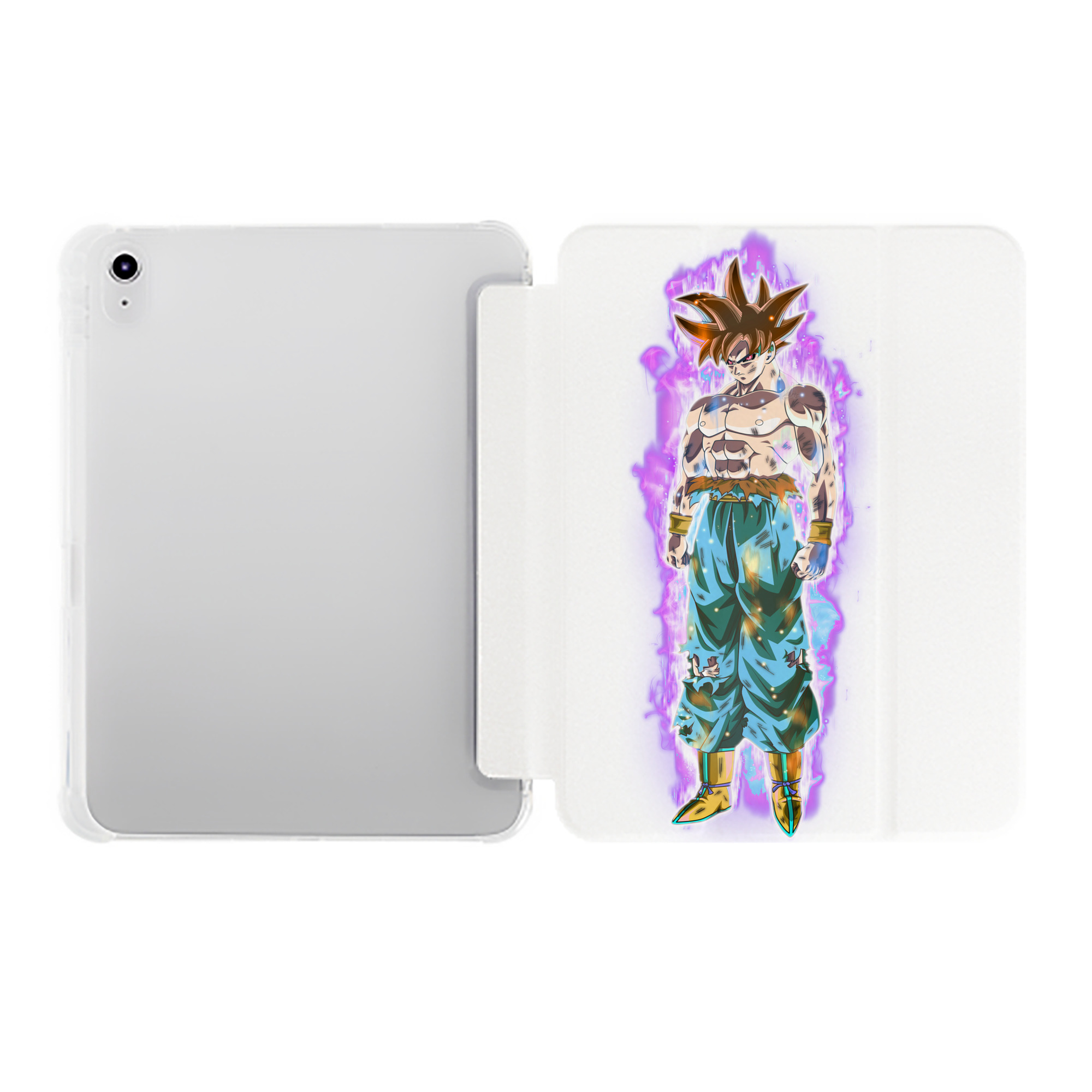 （画像用） ドラゴンボール 孫悟空（そん ごくう）Son Goku カカロット DRAGON BALL Kakarotto IPad ケース ペン収納付き 三つ折りスタンド PUレザー×シリコン 対応機種9.5/10.5/10.9インチ